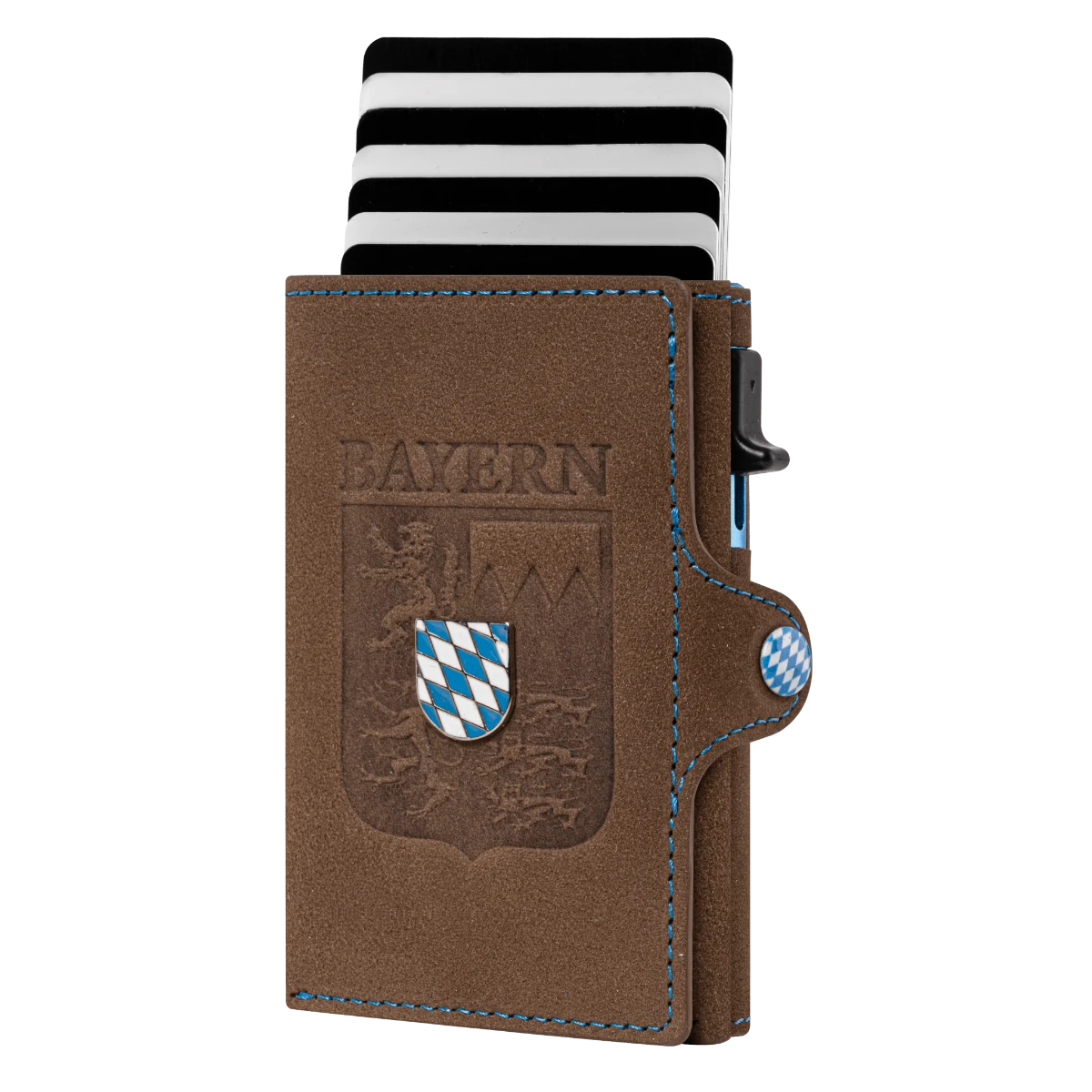 Smart-wallet-Bayern-vintage-braun #Farbe_Vintage Braun