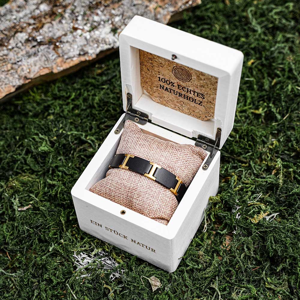 Armband aus Holz kaufen #Farbe_Blau