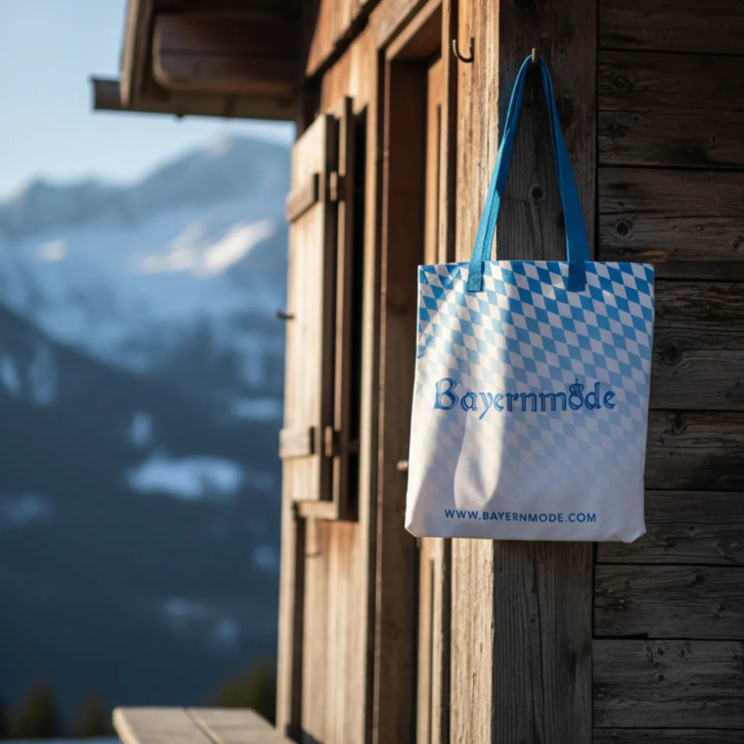Bayern Baumwolltasche blau weiß