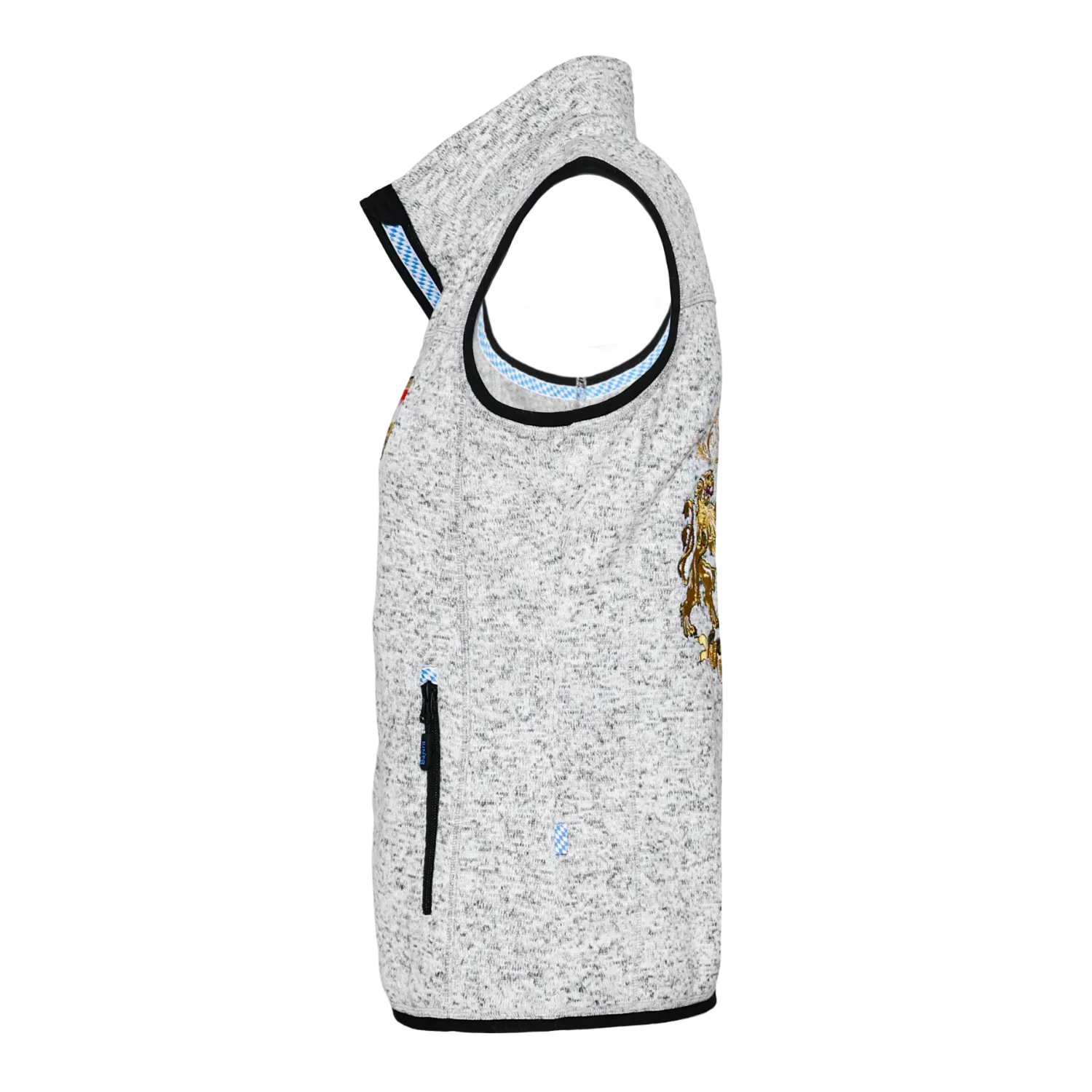 Bayern Fleece Gilet Damen#Farbe_Hellgrau