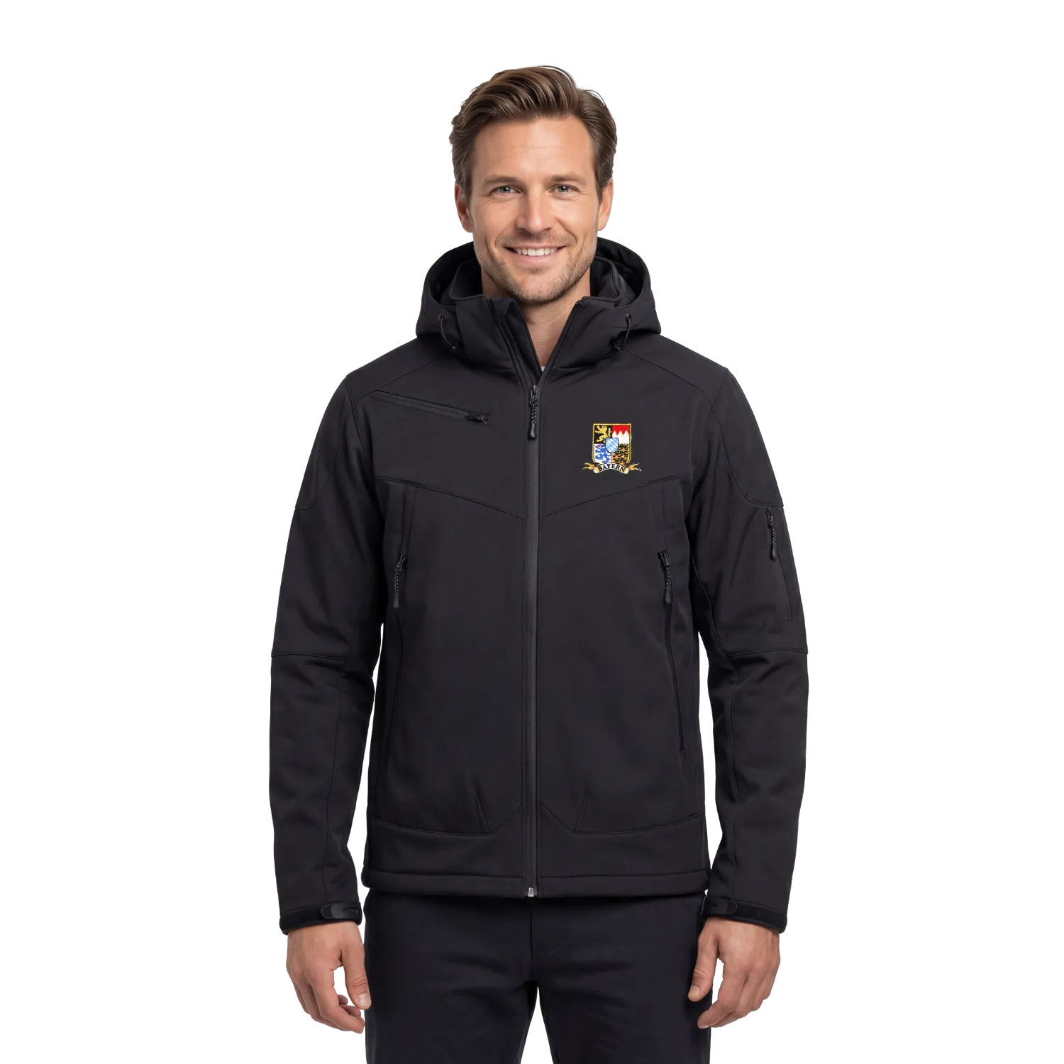 Bayern Herren Skijacke schwarz