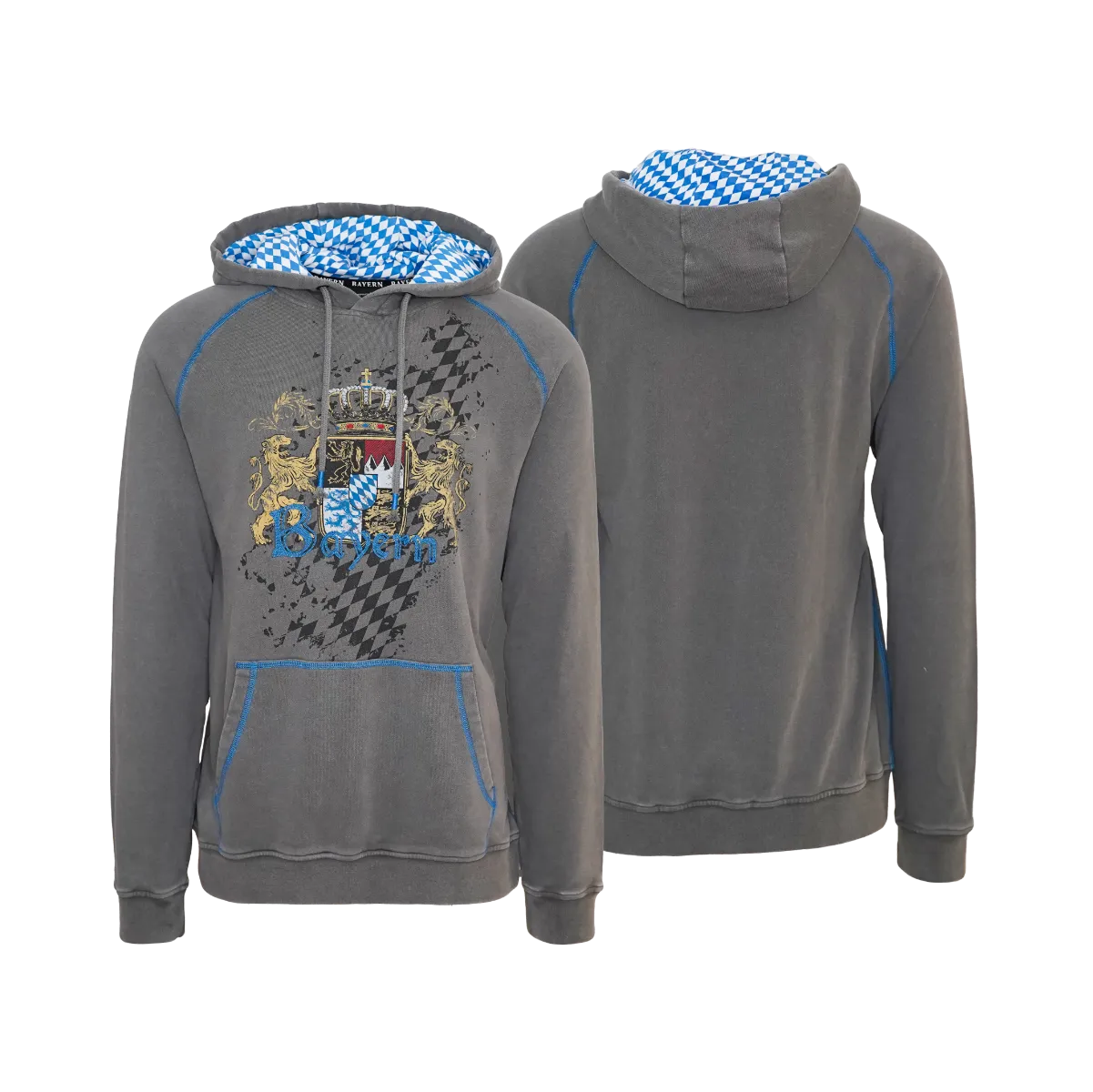 Bayern Hoodie Herren dunkelgrau