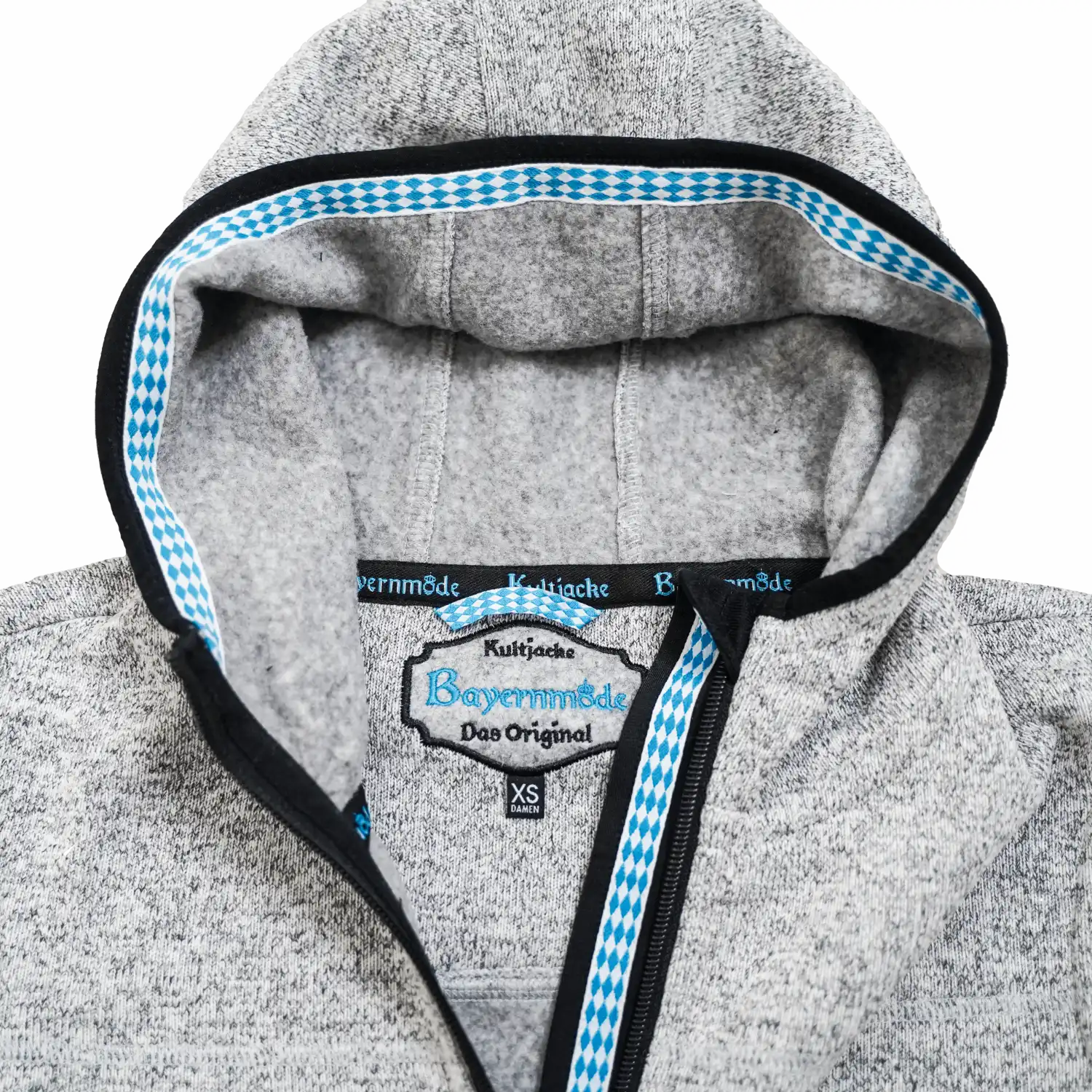 Bayern Kapuzenjacke #Farbe_Hellgrau