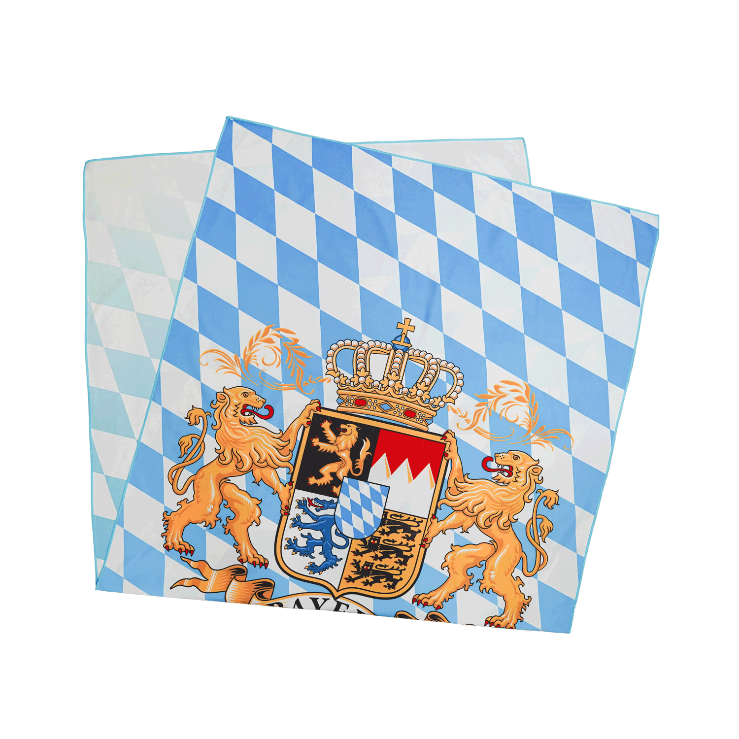 Bayern Strandtuch blau weiß