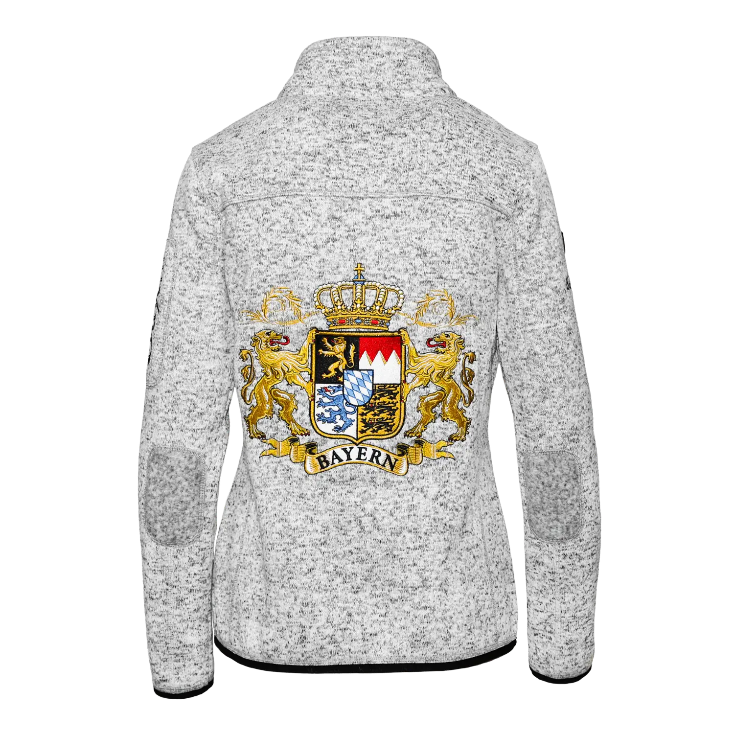 Bayern Strickfleece Jacke Damen #Farbe_Hellgrau