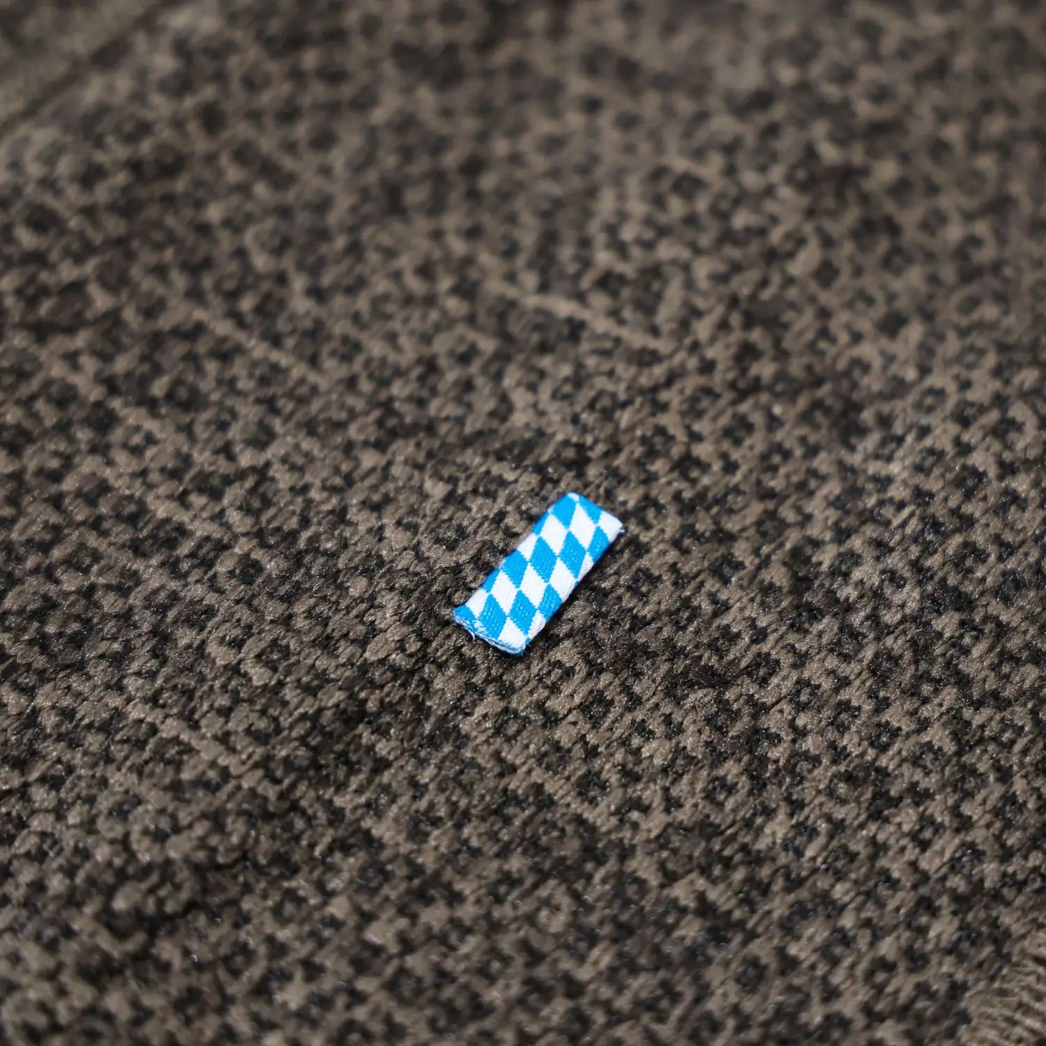 Bayern Strickfleece Jacke Detail #Farbe_Dunkelbraun-Strick