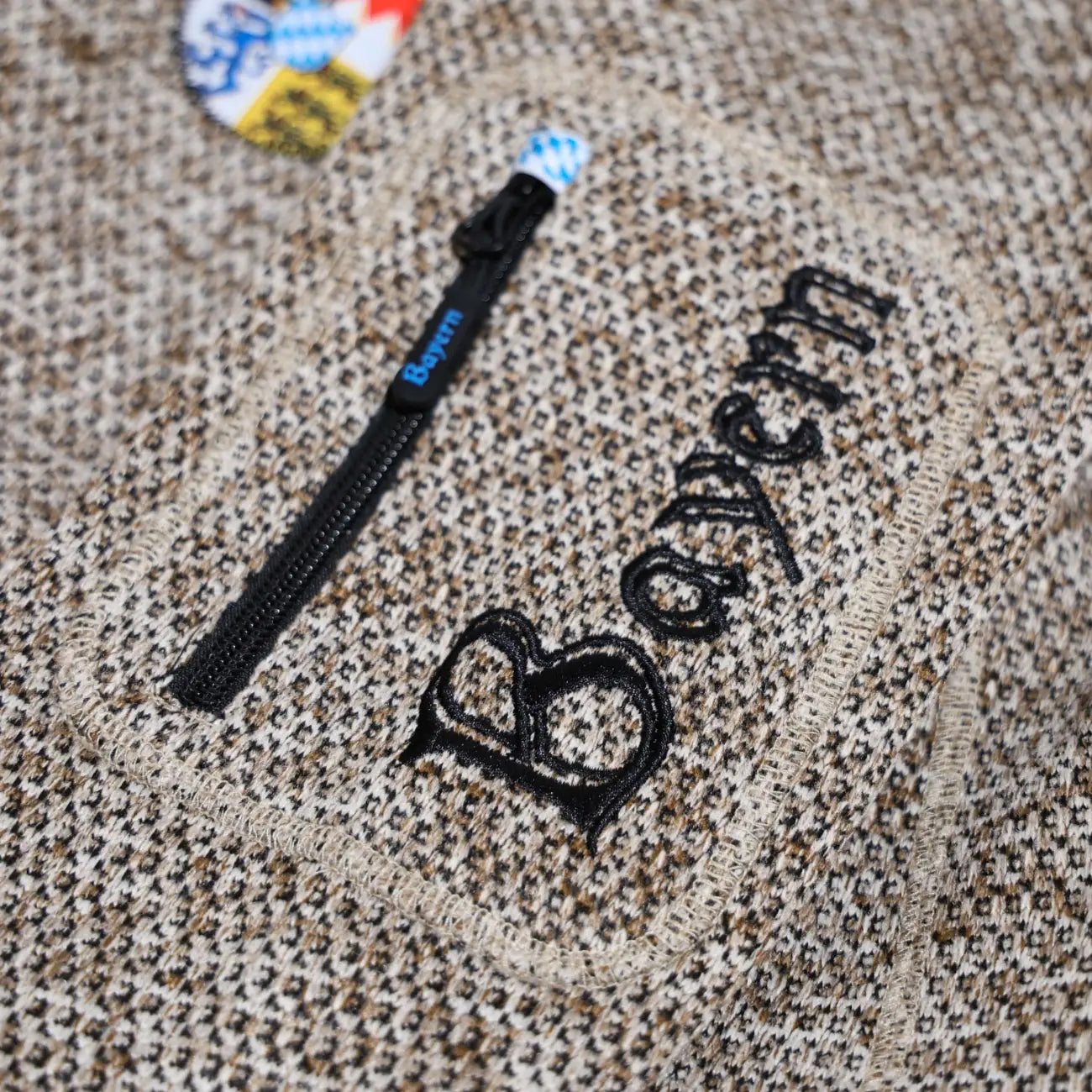 Bayern Tasche Oberarm #Farbe_Hellbraun-Strick