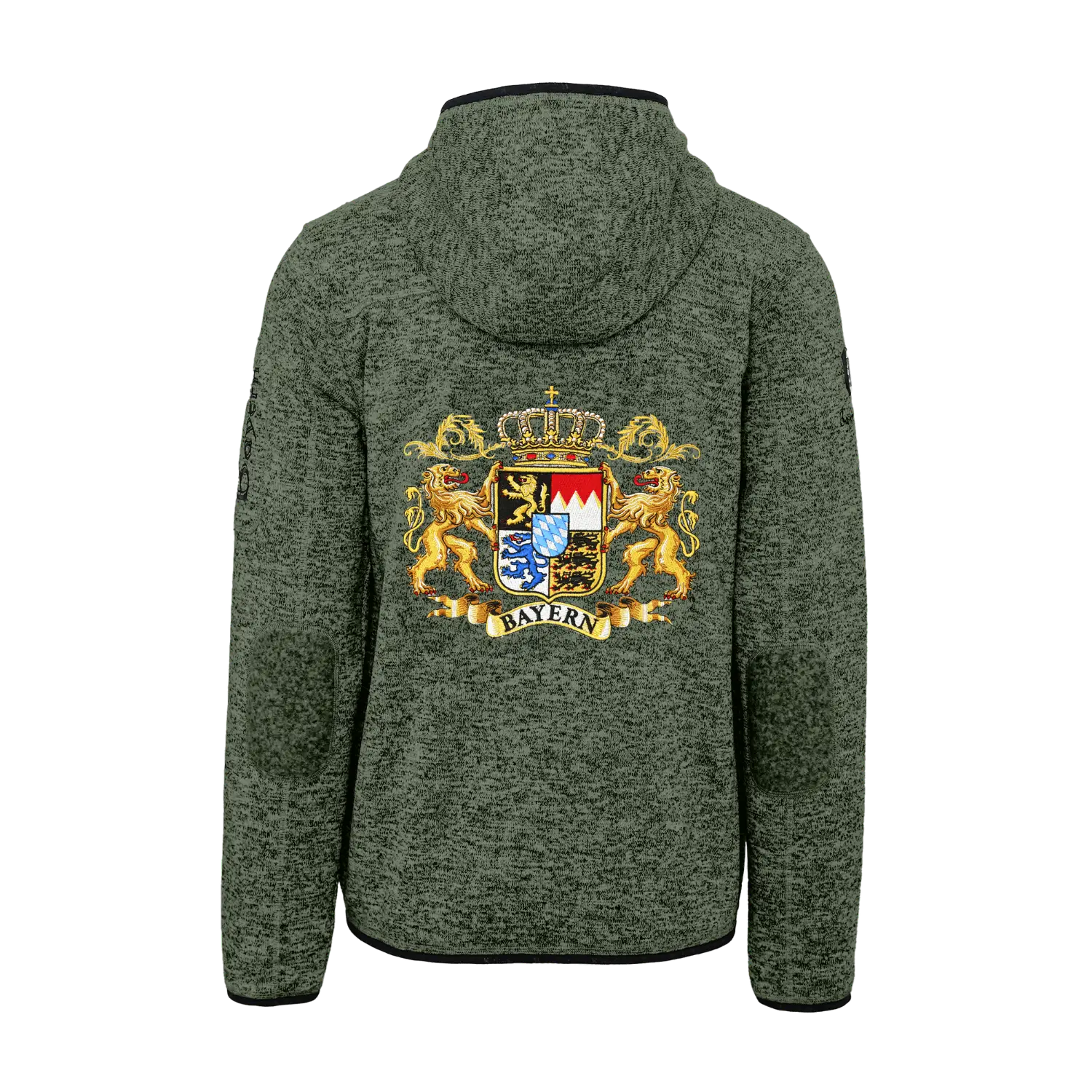 Bayern Trachten Jacke mit Kapuze#Farbe_Dunkelgrün