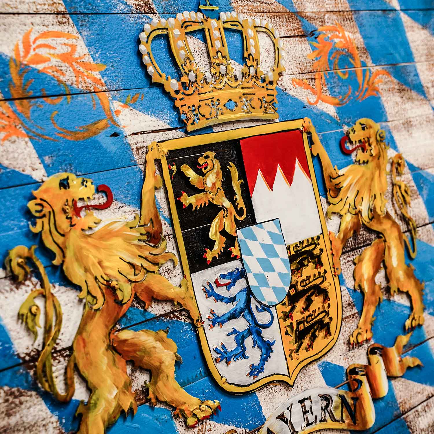 Bayern Wappen Gemälde