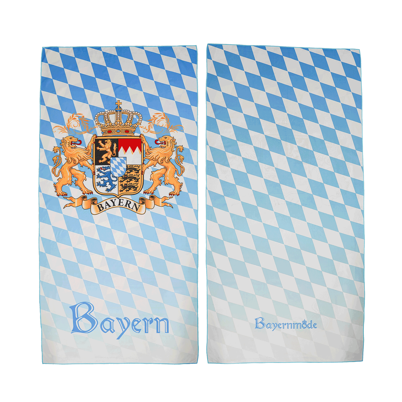 Bayernmode Handtuch Bayern blau weiß