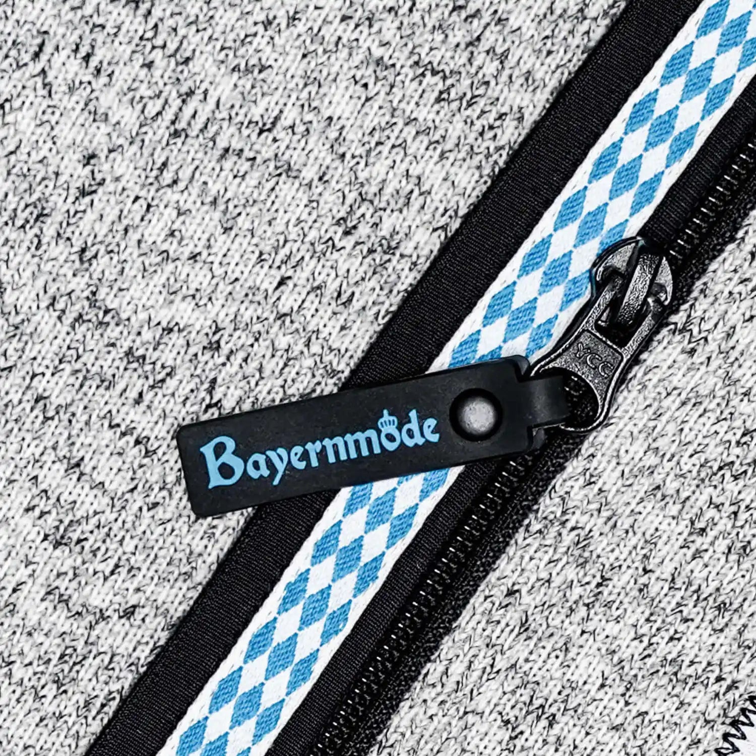 Bayernmode Reißverschluss #Farbe_Grau