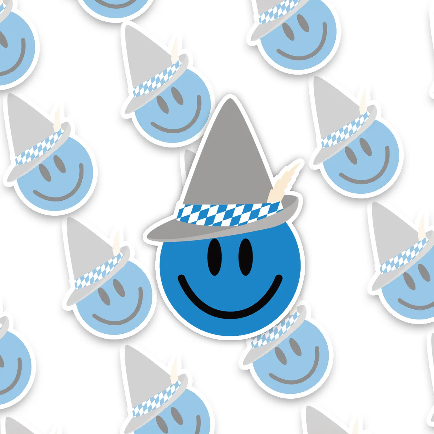 Bayernmode Smiley Sticker
