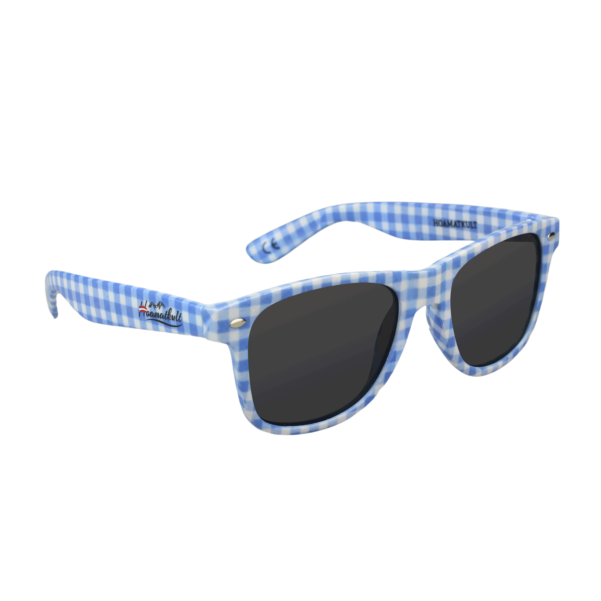 Blaue Trachten Sonnenbrille Hoamatkult #Farbe_Blau