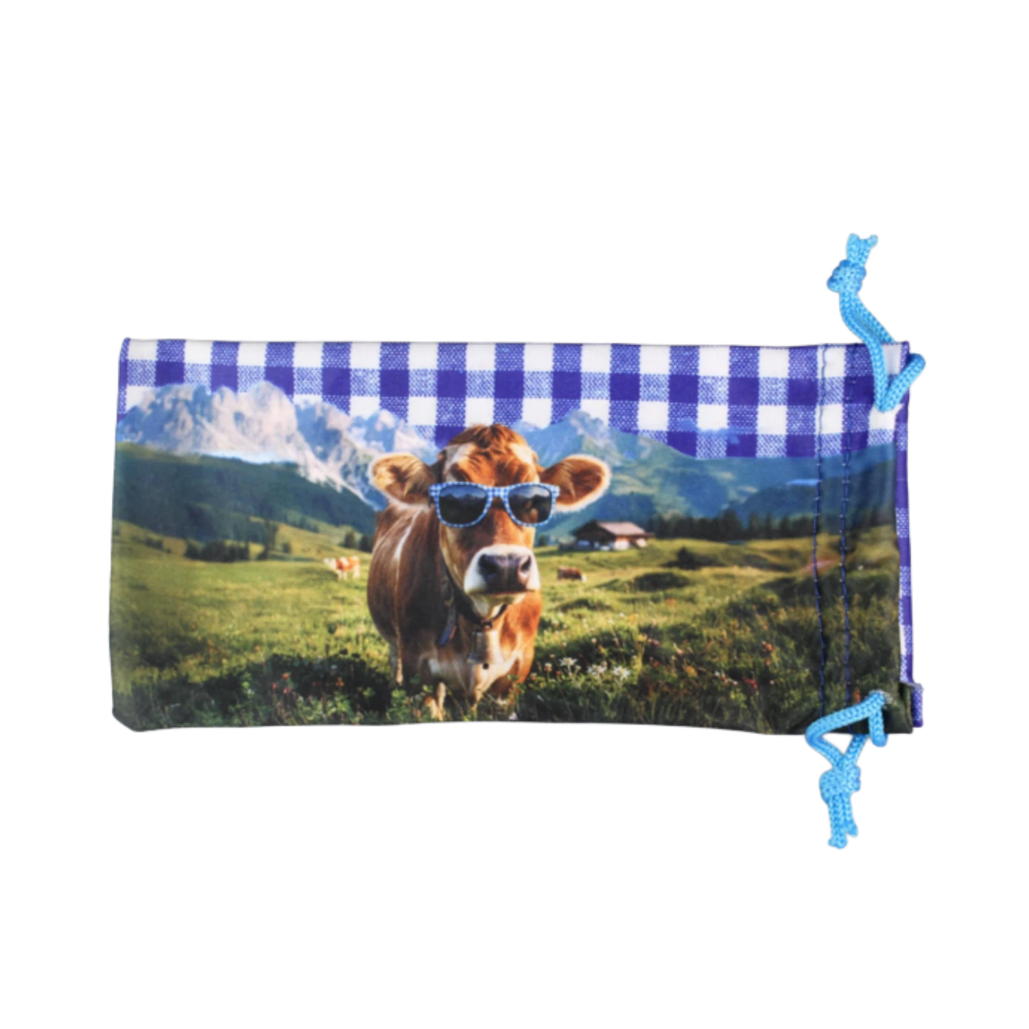 Etui Karo Sonnenbrille blau #Farbe_Dunkelblau