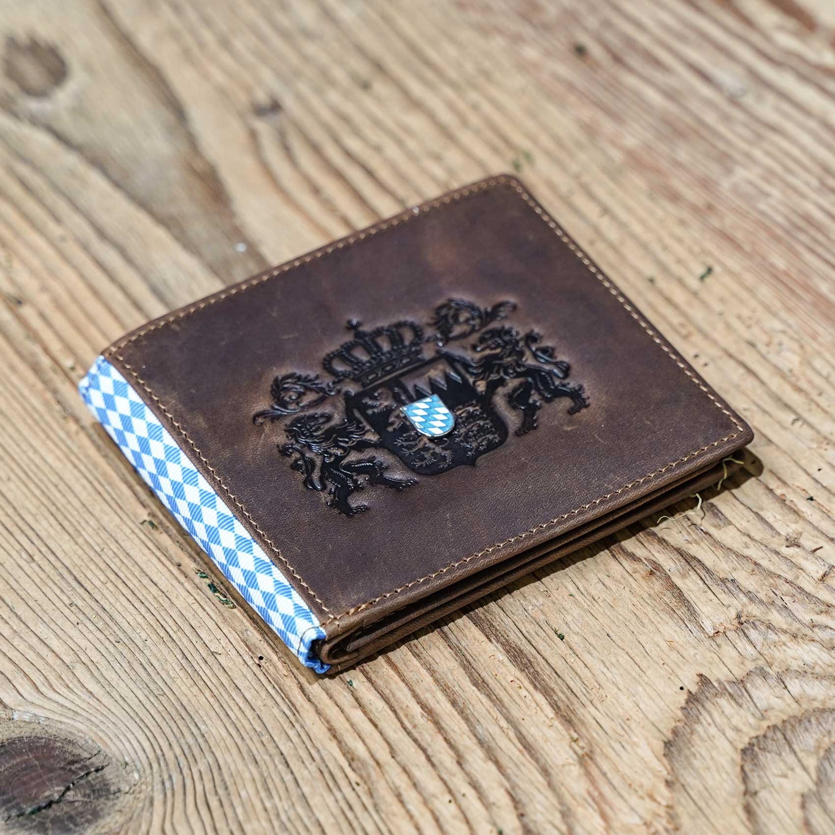 Geldbörse Bayern Echt Leder