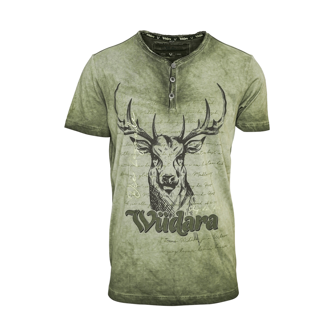 Herren T-Shirt Hirsch grün #Farbe_Grün