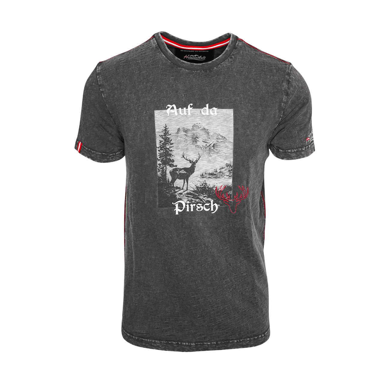 Herren Trachten T-Shirt Auf da Pirsch