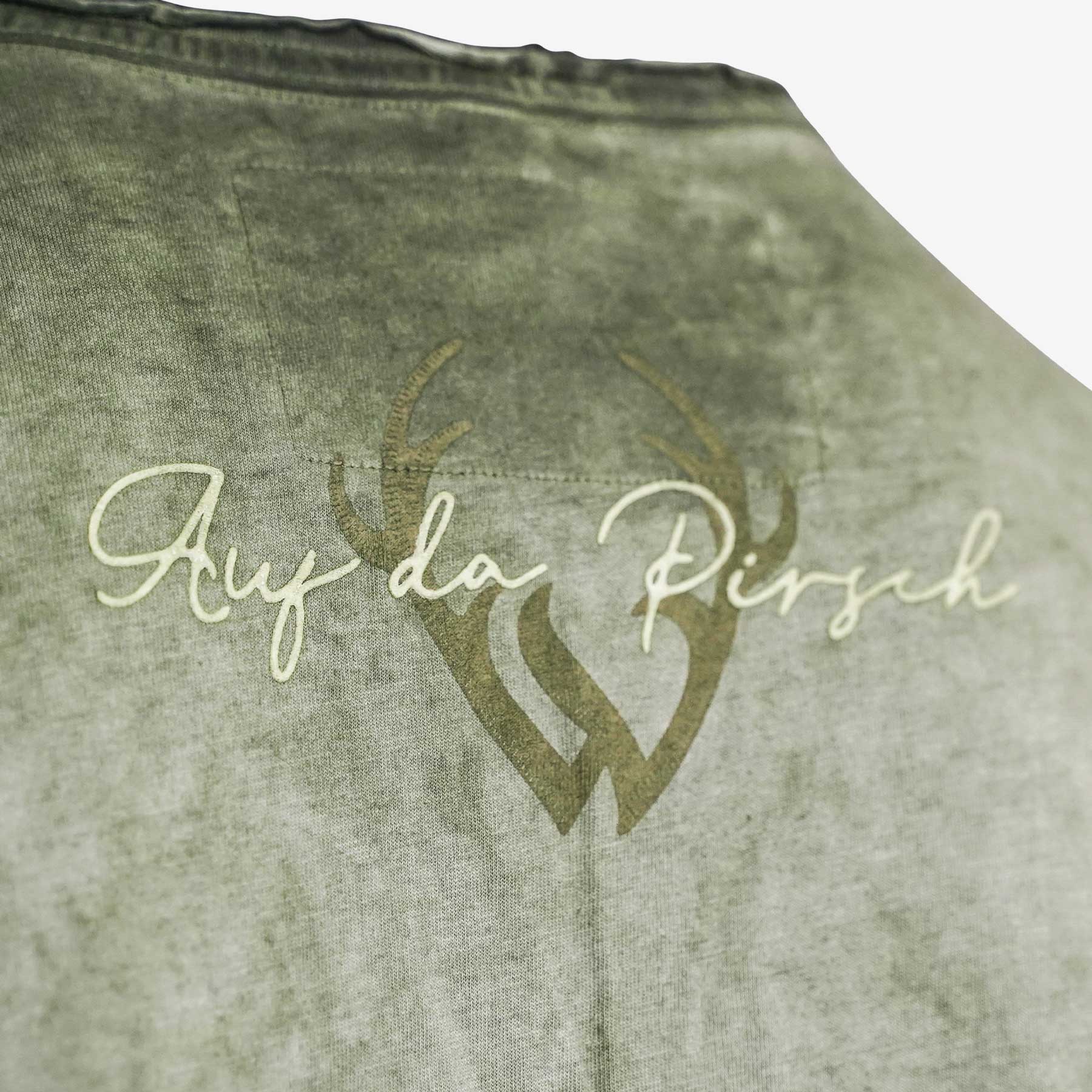 Herren Trachten T-Shirt grün Wüdara #Farbe_Grün