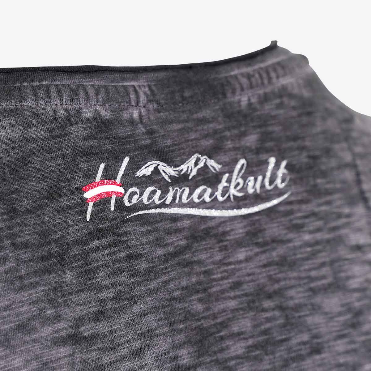 Hoamatkult Glitzer Logo #Farbe_Dunkelgrau