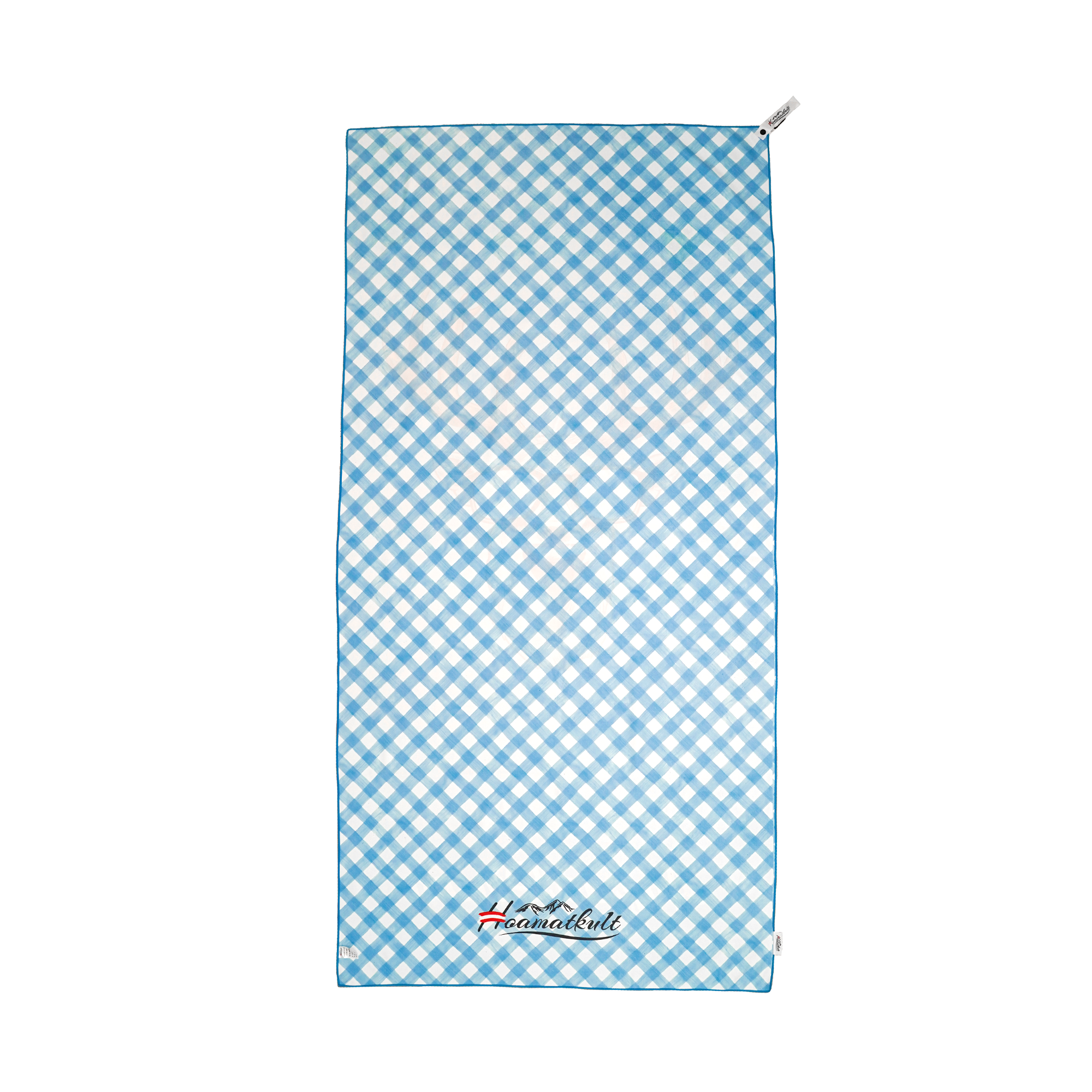 Hoamatkult Mikrofaser Badetuch blau