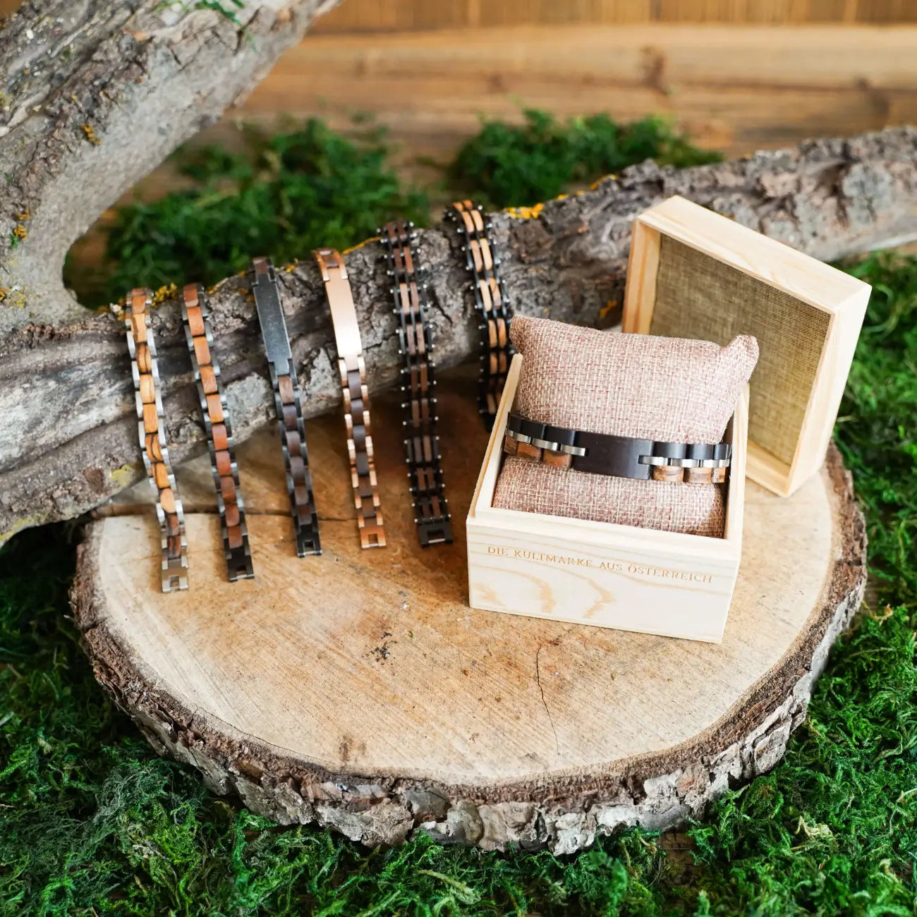 Hoamatkult Holzarmbänder