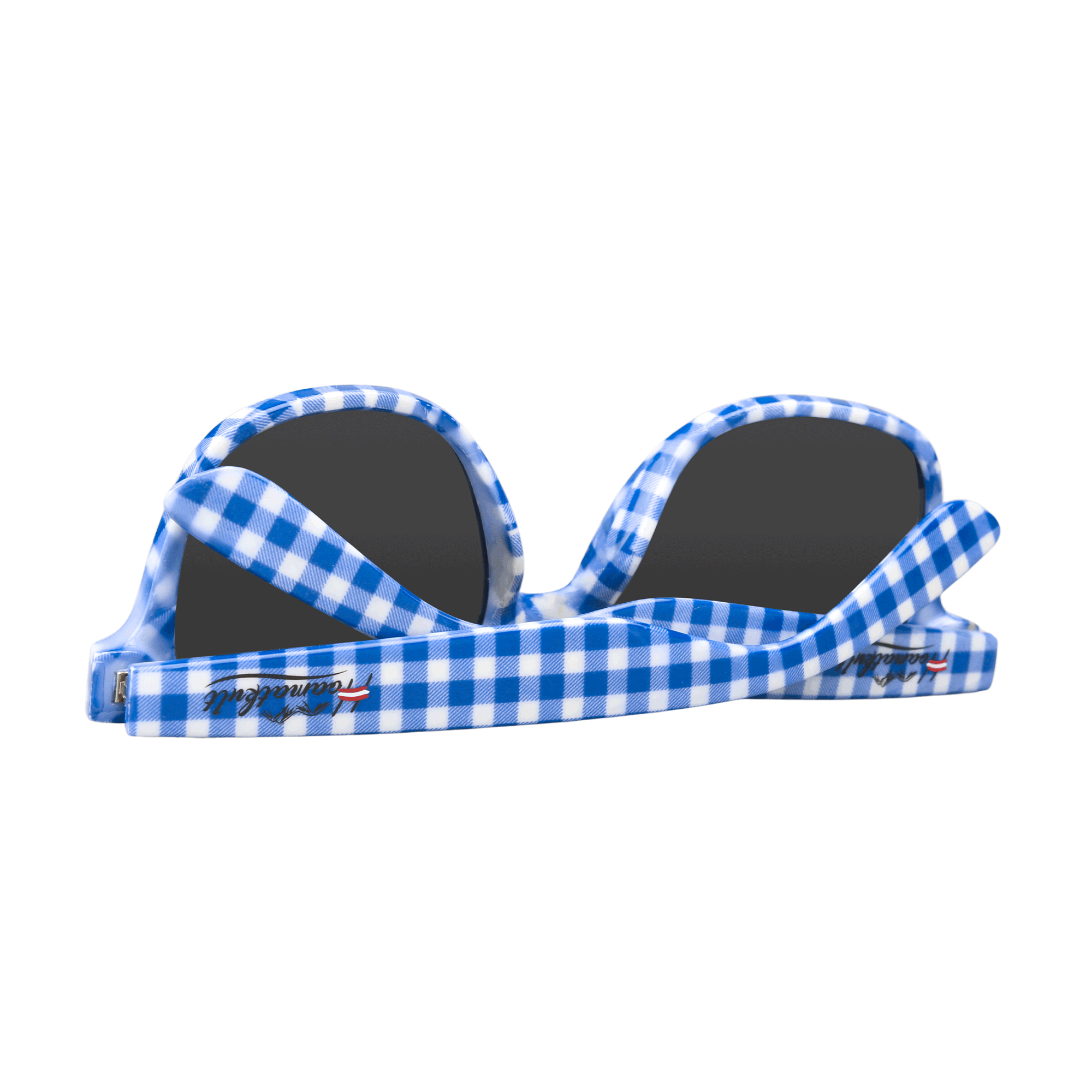Karo Sonnenbrille blau #Farbe_Dunkelblau