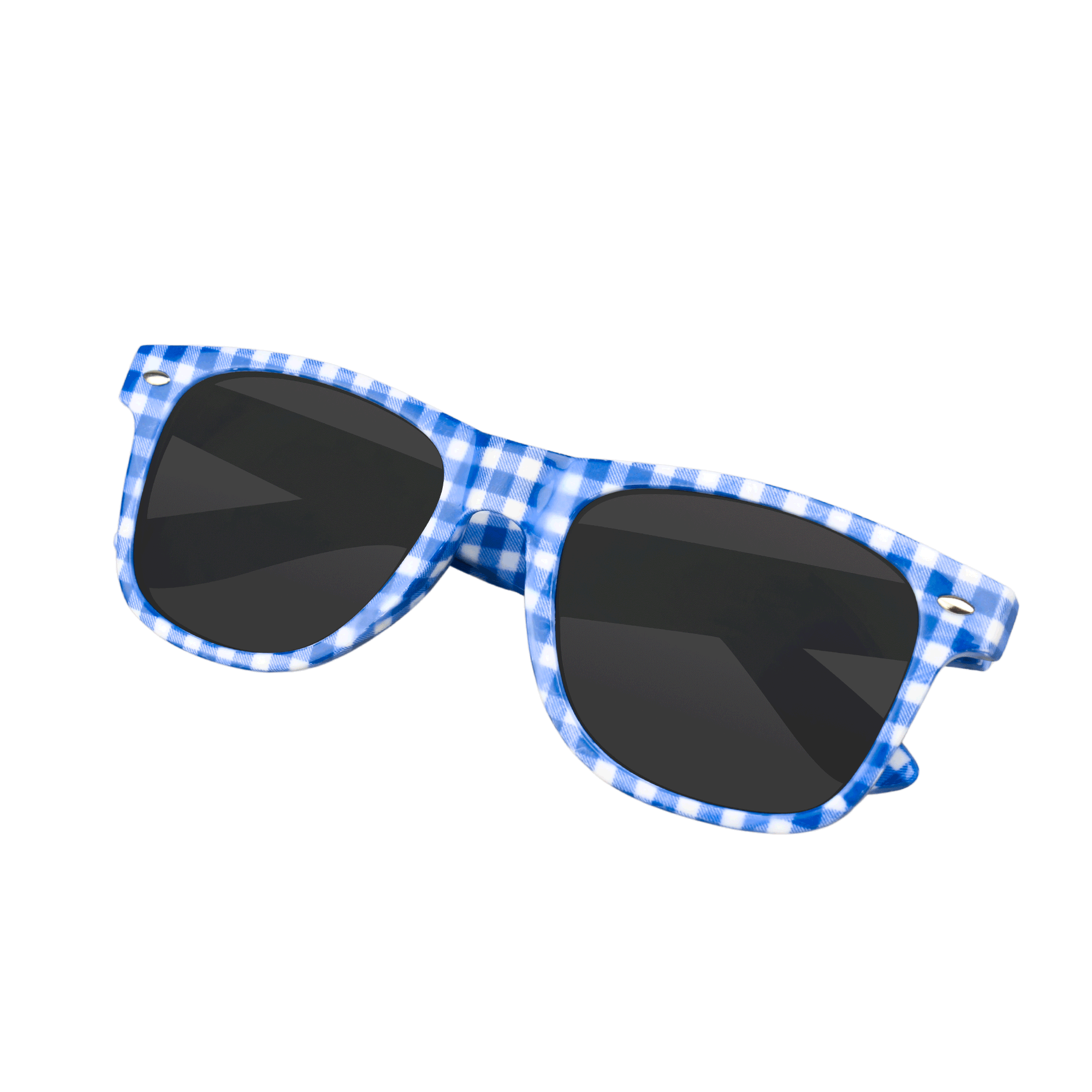 Karo Sonnenbrille dunkelblau #Farbe_Dunkelblau
