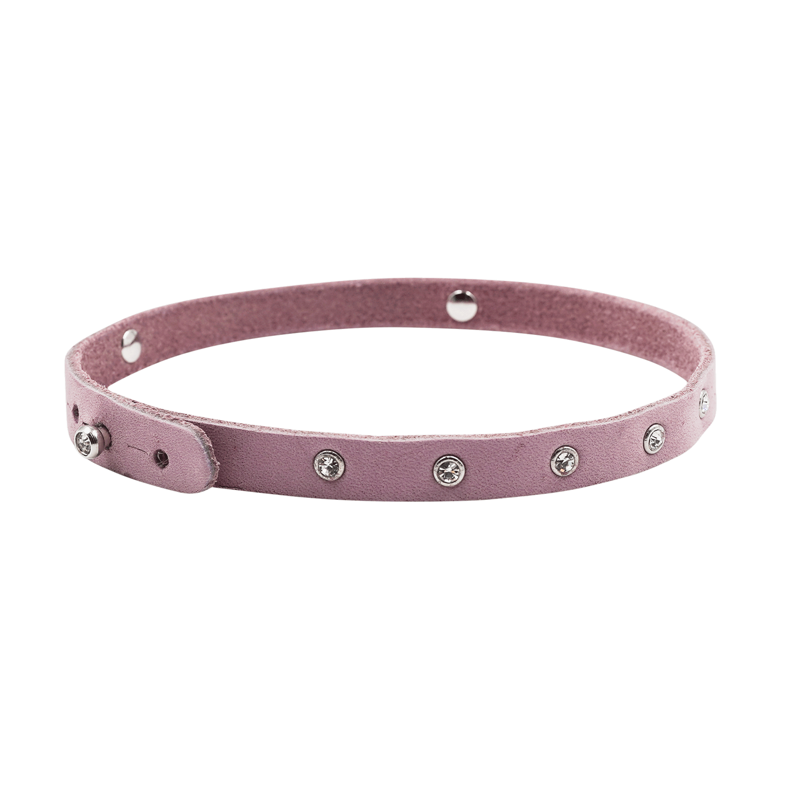 Lederarmband rosa für Dirndl Strass Steine #Farbe_Rosa