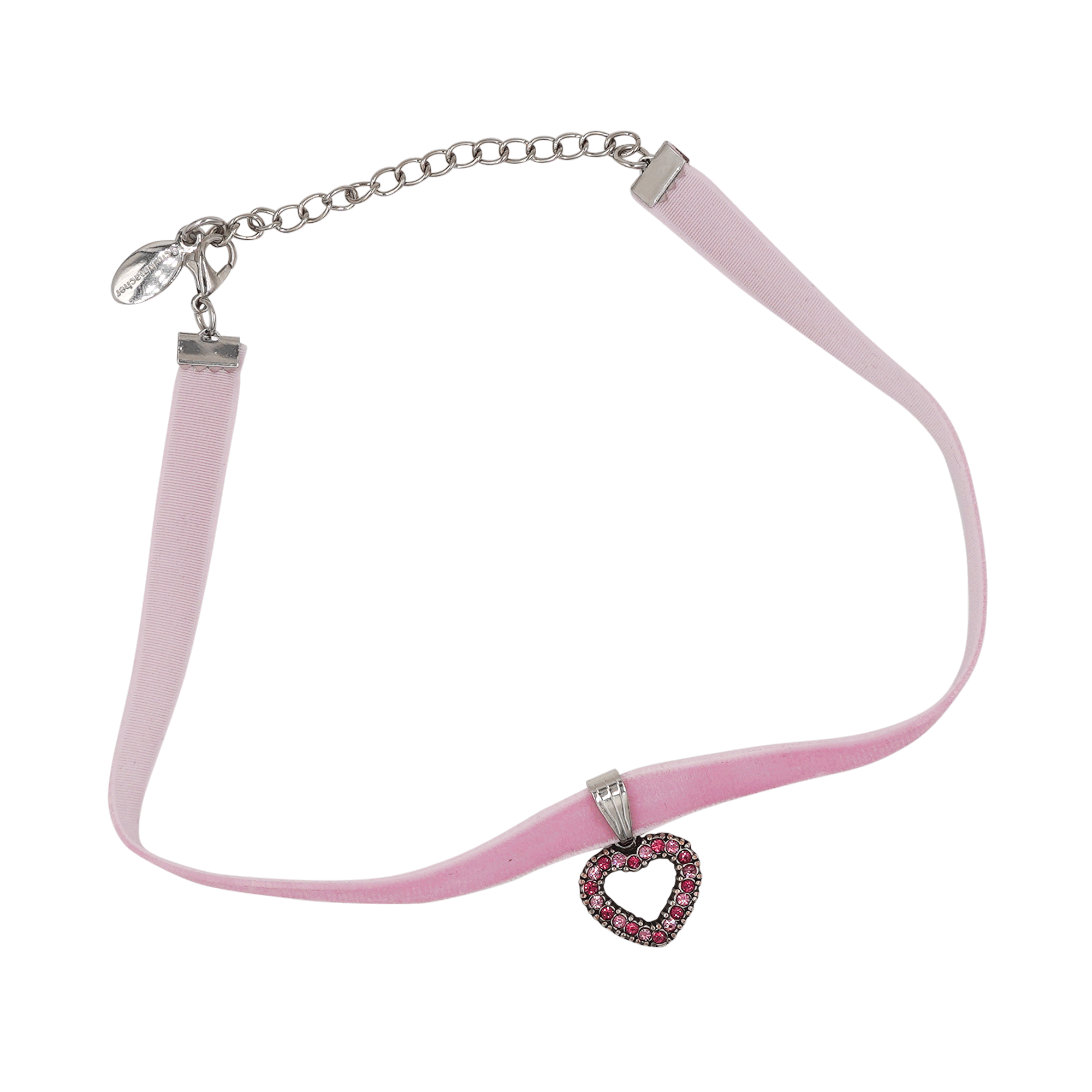 Rosa Damen Halskette Dirndl Herz Anhänger #Farbe_Rosa