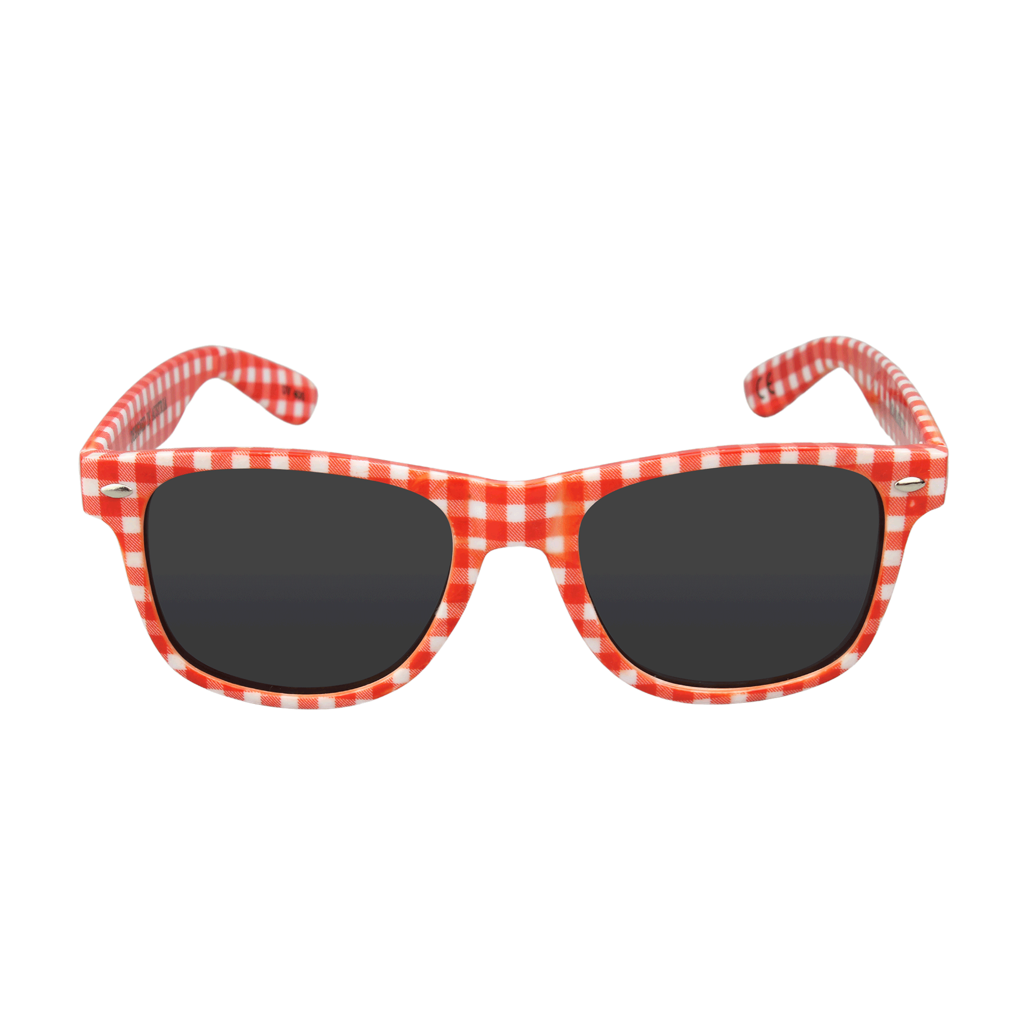 Rote Karo Sonnenbrille Hoamatkult #Farbe_Rot