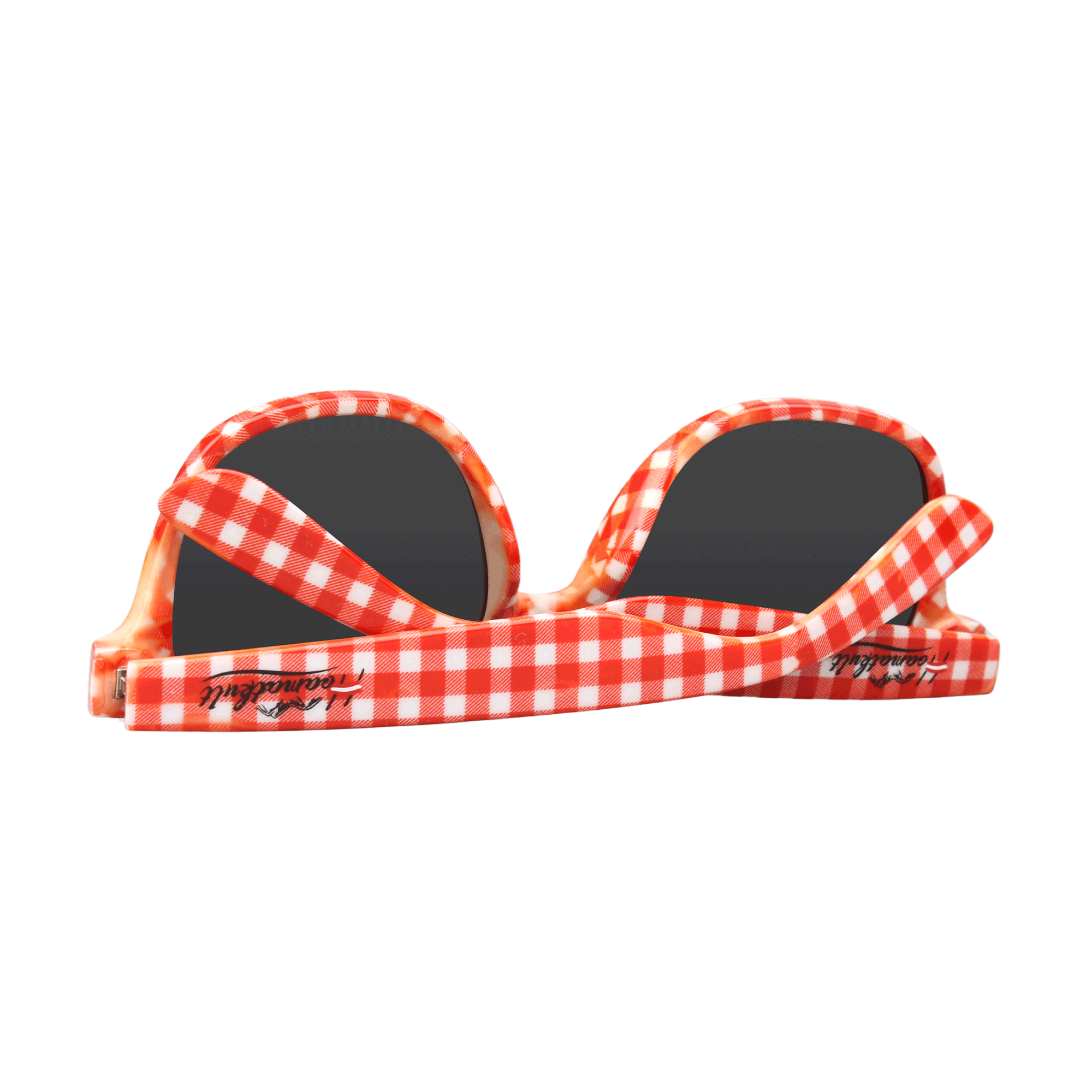 Rote Trachtenbrille Karo Hoamatkult #Farbe_Rot