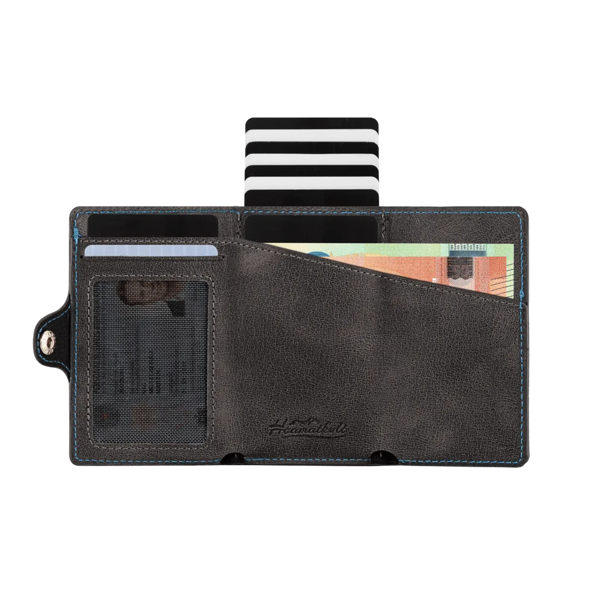 smart-wallet-Bayern-schwarz-geldboerse #Farbe_Schwarz Leder