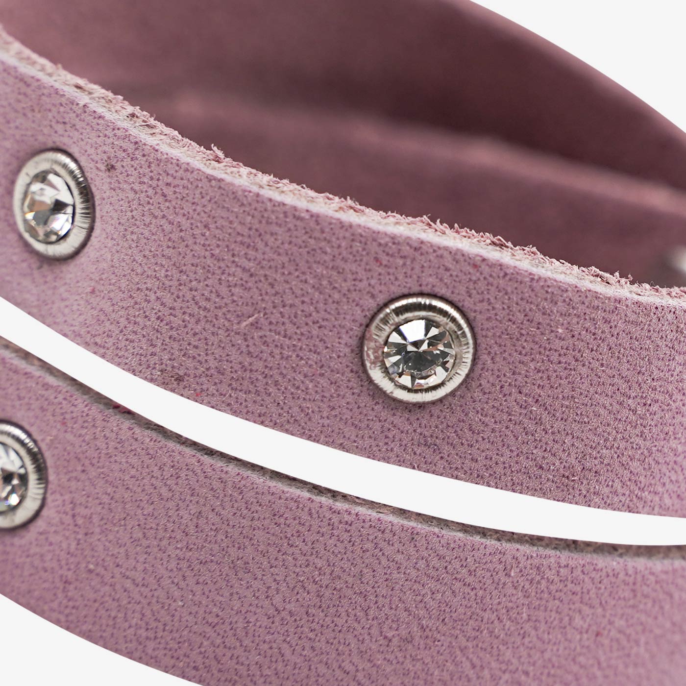 Strass Steine Lederarmband für Damen rosa Tracht #Farbe_Rosa