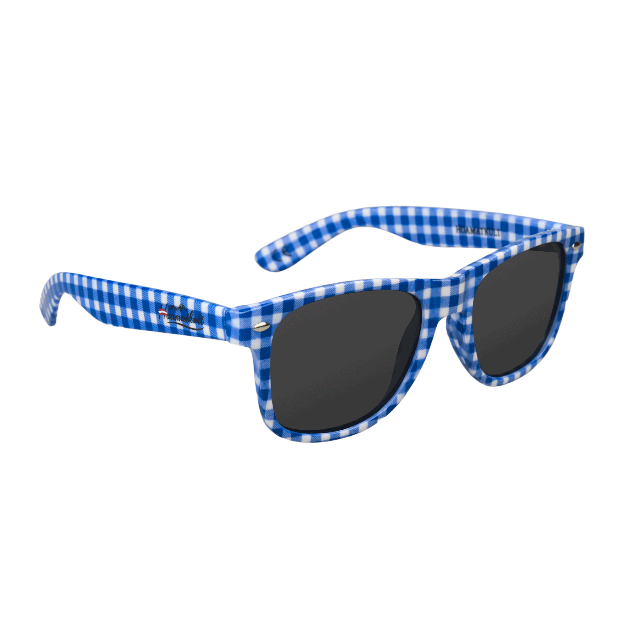 Trachten Sonnenbrille blau kariert #Farbe_Dunkelblau
