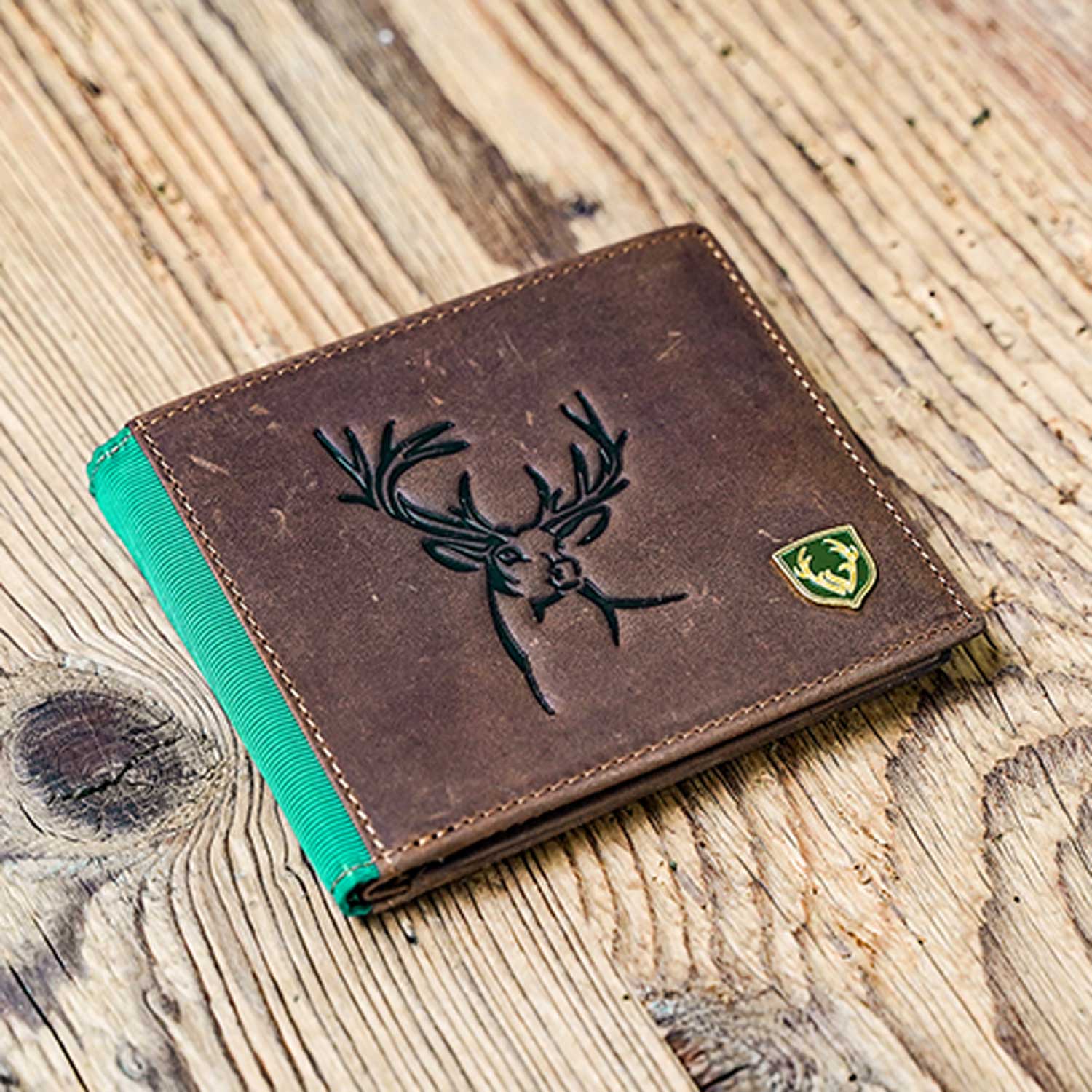 Hirsch Geldtasche "Wüdara" - Vintage Leder