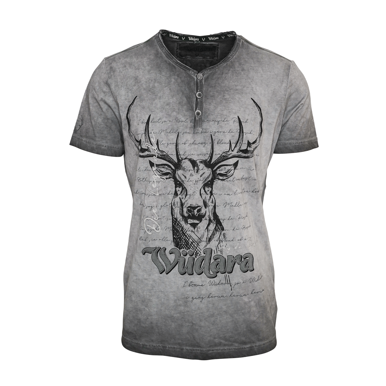 Wüdara Trachten T-Shirt grau #Farbe_Grau