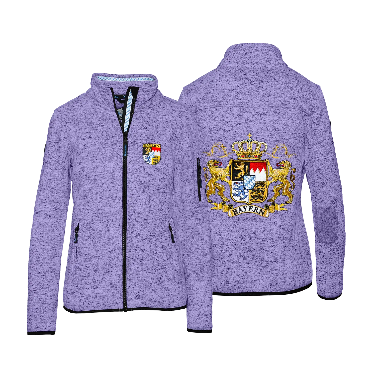 Bayern Kultjacke ohne Kapuze lila Damen #Farbe_Lila