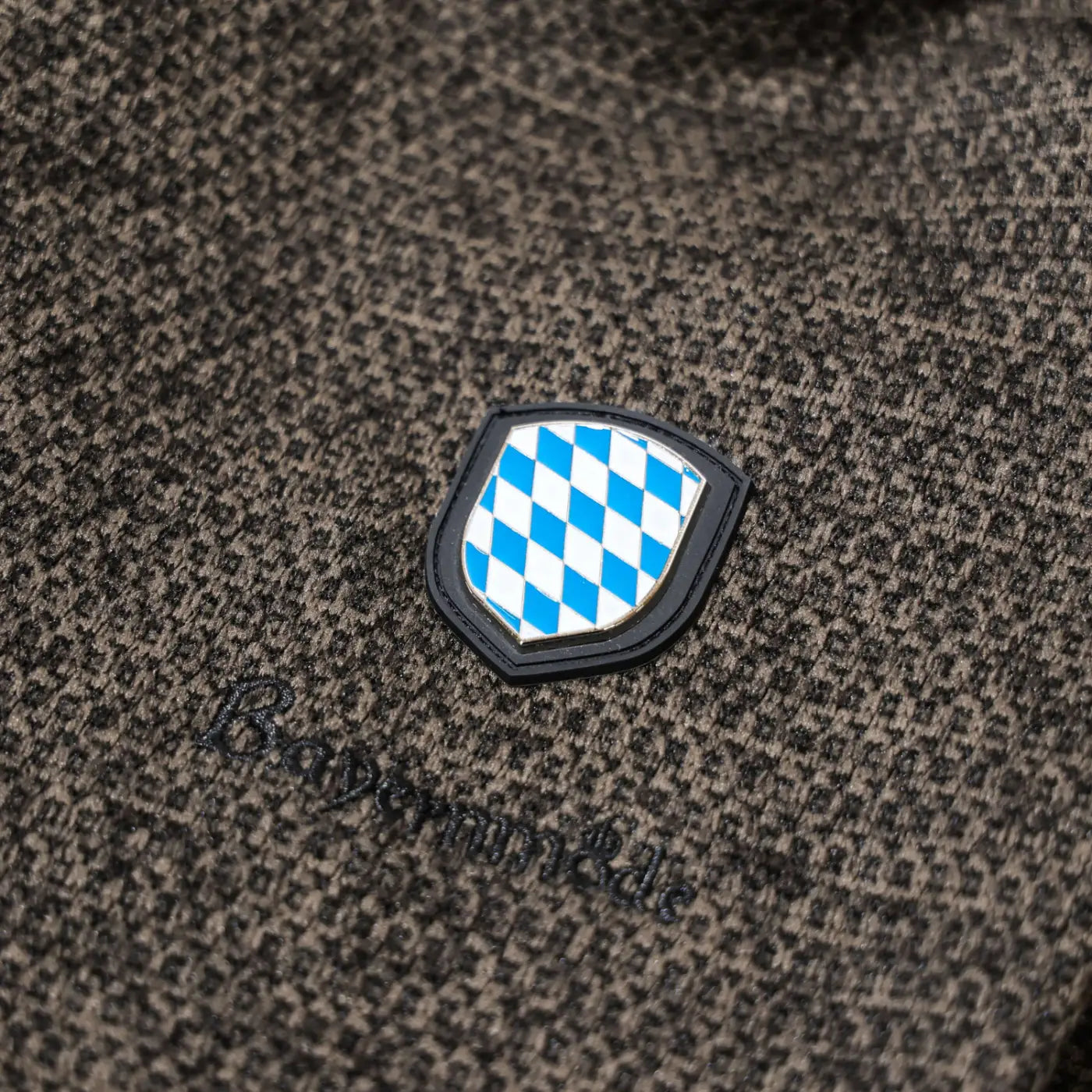 Bayern Metall Wappen #Farbe_Dunkelbraun-Strick