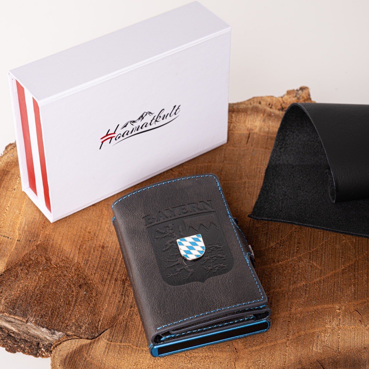 bayern-smart-wallet-geschenk #Farbe_Schwarz Leder