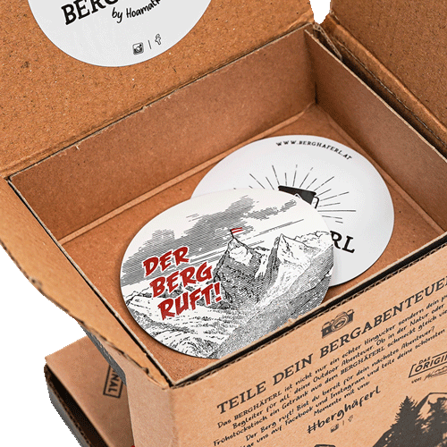 Der Berg ruft Emaille Tasse