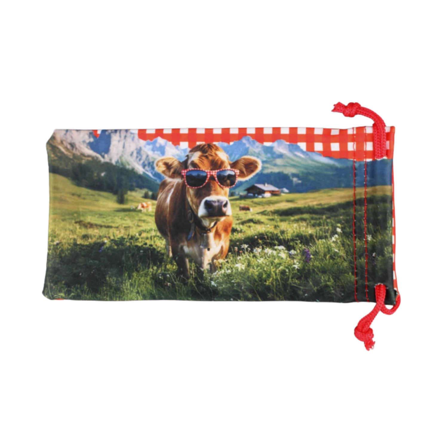 Etui Karo Sonnenbrille rot #Farbe_Rot