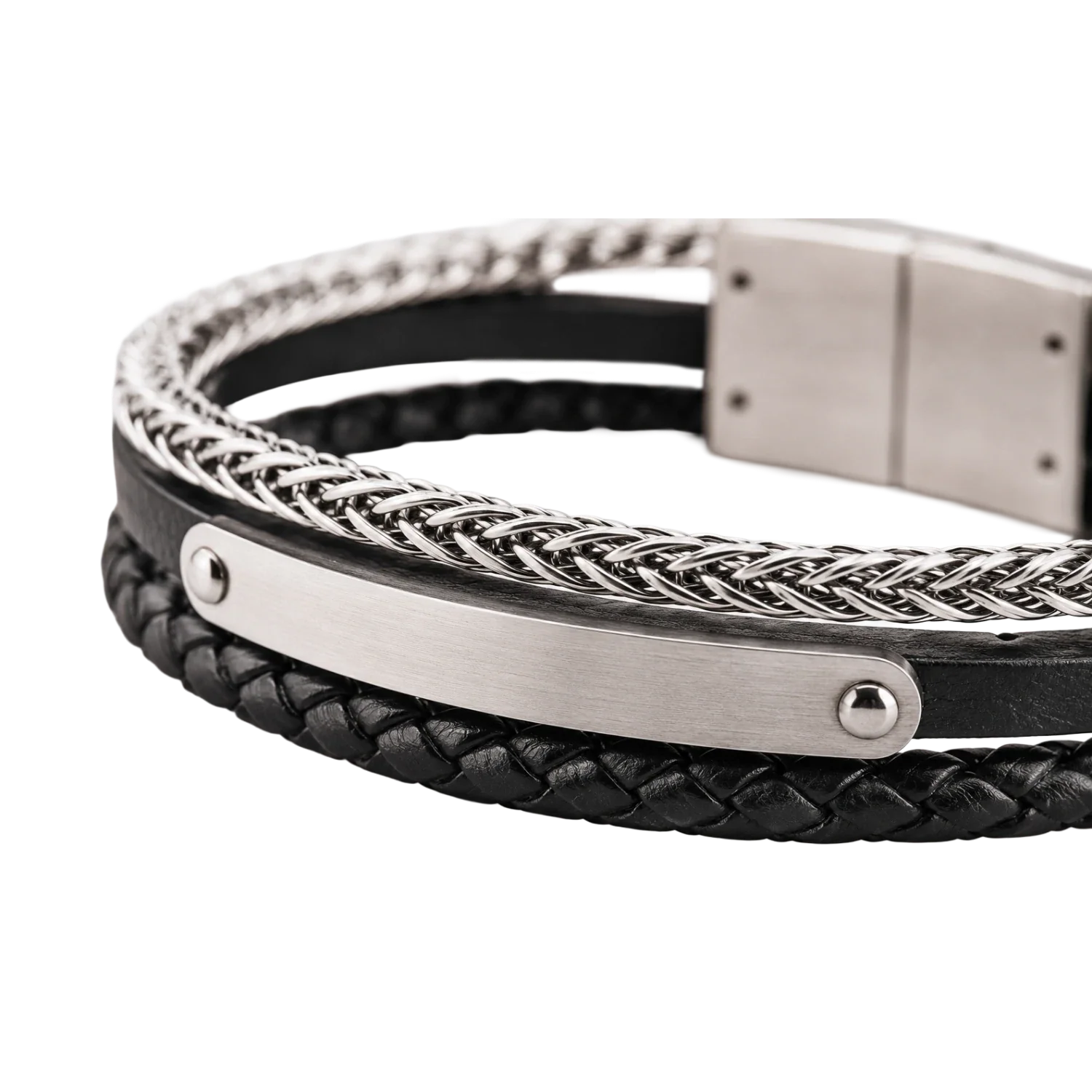 Personalisierbares Herren Armband Aus Echtleder Und Edelstahl 77cedea5 2e97 46dc 8190 E641bc4582b9