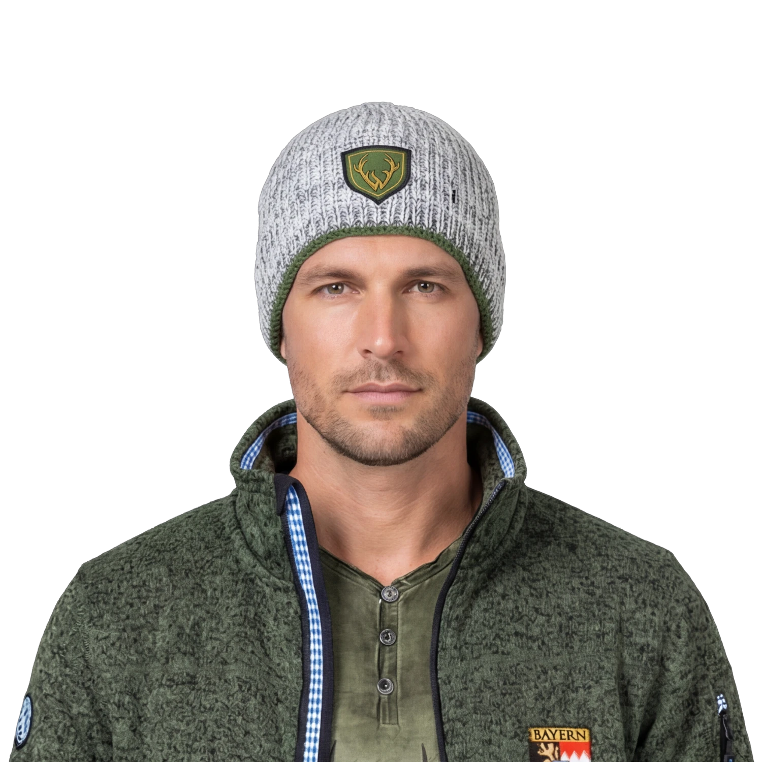 Wüdara Mütze Bayern Kultjacke dunkelgrün